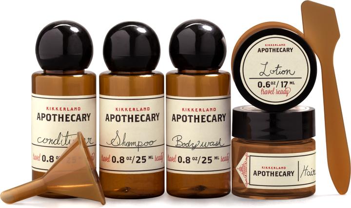 Actual product image Kikkerland Overnight Stay Apothecary Set (Hygiene product)