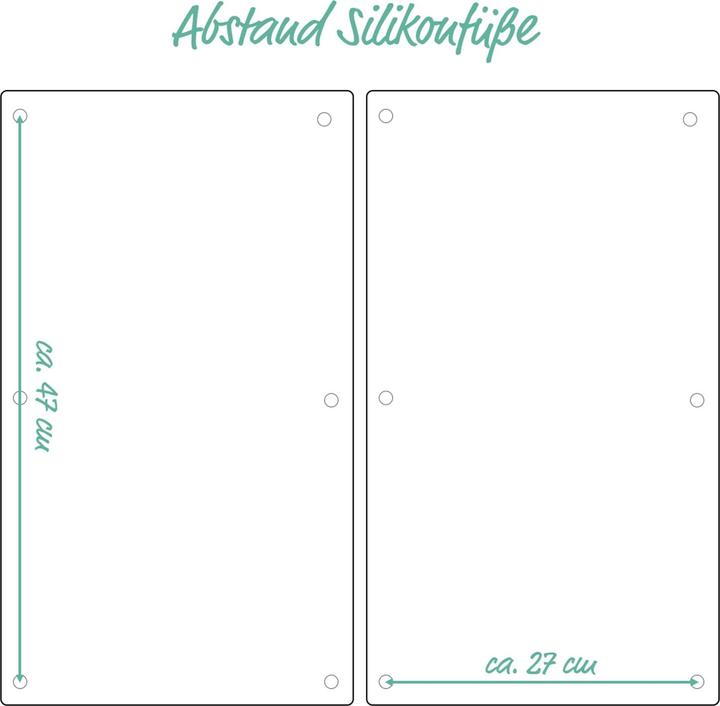 Produktbild neuetischkultur Herdabdeckplatten Set 2-tlg., Glas