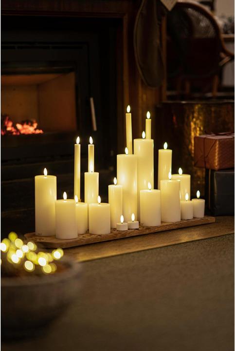 Immagine prodotto Sirius Set di candele LED Sille, 2 cm x 250 mm, bianco, ricaricabile (2 x)