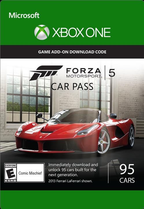 Actual product image Microsoft Forza Motorsport 5 Car Pass (Xbox One X, Xbox Series X, Xbox One S, Xbox Series S)