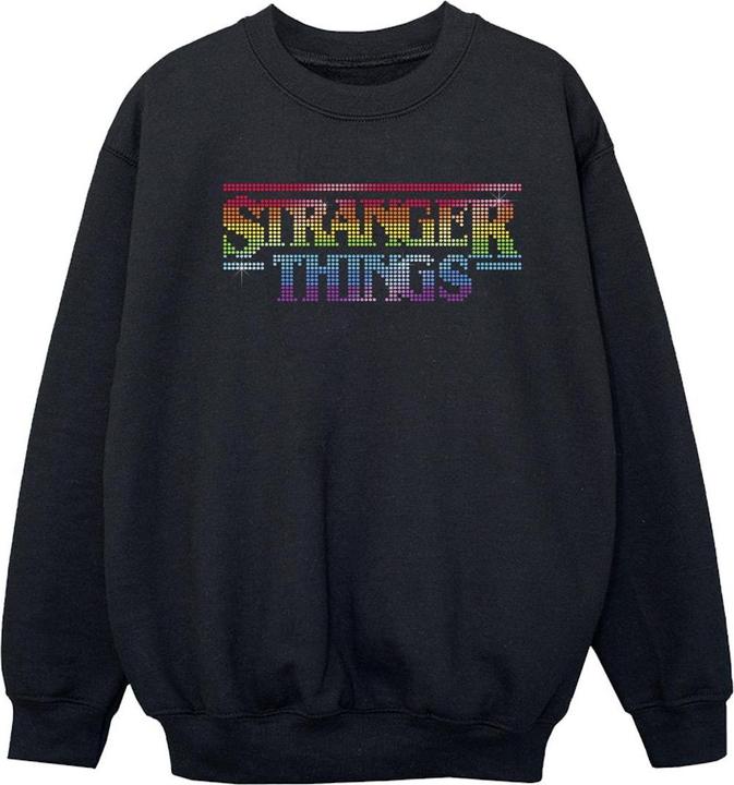 Netflix Stranger Things Rainbow Dot Logo Sweatshirt Mädchen