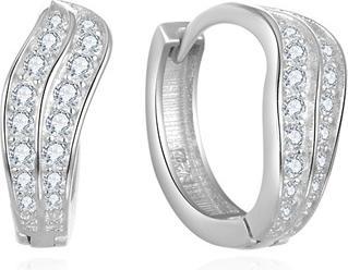 Beneto Luxury round earrings with zircons AGUC2679