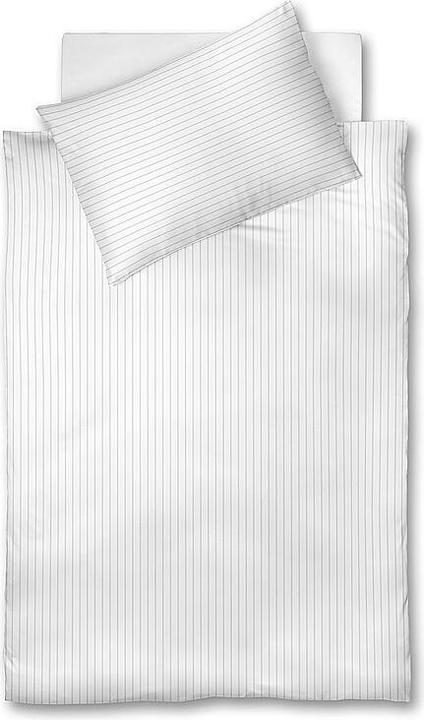 Actual product image Fleuresse Damask Bed Linen Melk 70x90cm / 140x220cm White (Duvet cover, 140 x 220 cm)