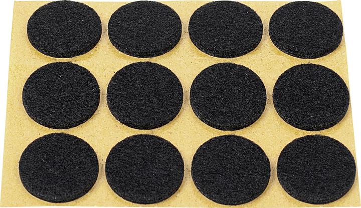 Productafbeelding Hansi-Siebert Viltglijders Ø22mm pak van 12 (Vilten glijders, 12 Stuk)