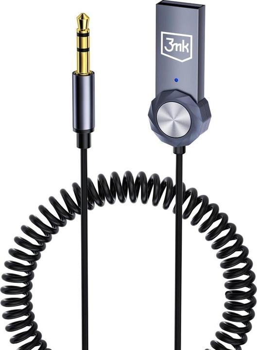 Actual product image 3MK Bezprzewodowy adapter audio Audio Bluetooth Adapter Jack 3.5mm 2w1
