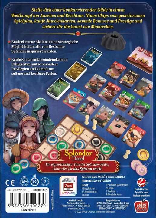 Immagine prodotto Asmodée Gioco per famiglie Splendor Duel -EN- (Tedesco)