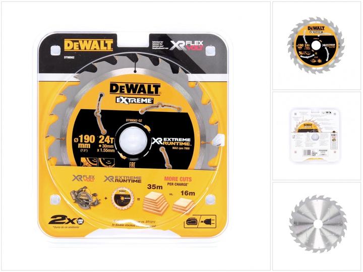 Produktbild DeWalt Xtreme Runtime 190mm x 30mm 24T CSB