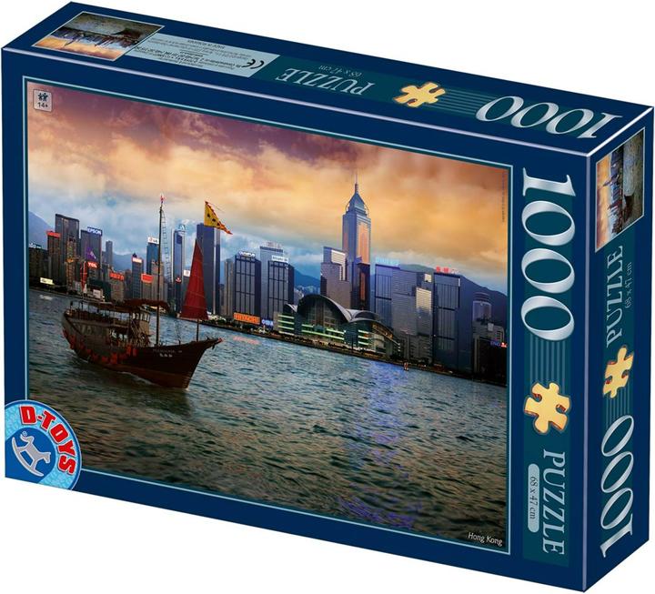 Actual product image D-Toys Puzzle 1000 View of Hong Kong (1000 pieces)