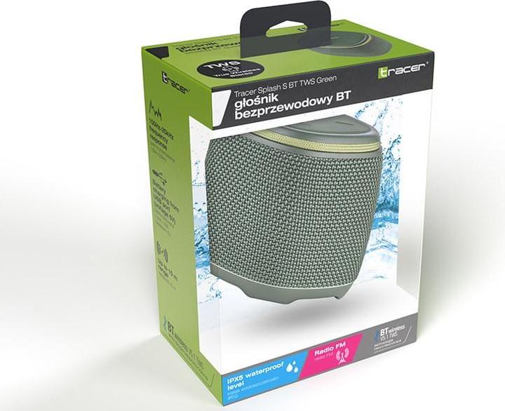 Actual product image Tracer Tra Speaker Splash S BLUETOOTH Black (6 h, Rechargeable battery operated)