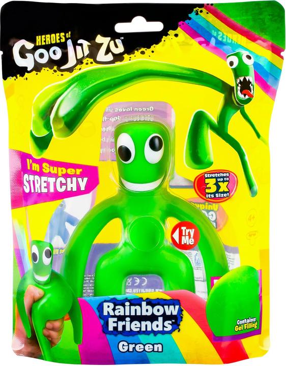 Actual product image Goo Jit Zu Heroes of Rainbow Friends, Green. The multiplayer, kid-friendly horror story experience.