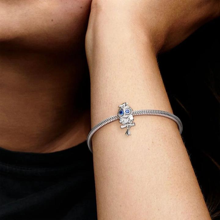 Image du produit Pandora Breloque hibou de la remise des diplômes (Avec pierre(s), Argent sterling 925)