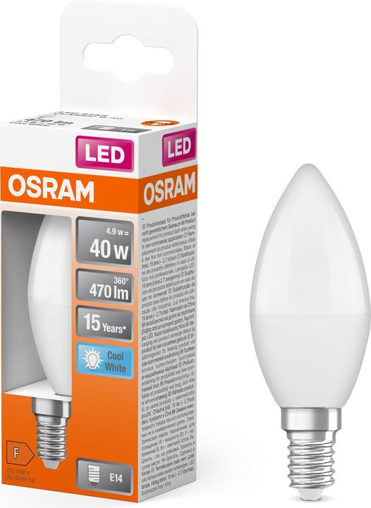Actual product image Osram Star Classic B (E14, 5.50 W, 470 lm, 1 x, F)