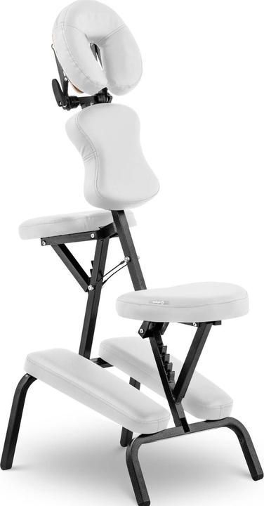 Actual product image Physa Massagestuhl Tattoostuhl Kosmetikstuhl klappbar Weiss Massageliege Massagebank