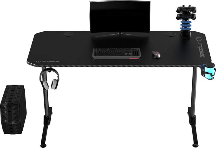 Produktbild Ultradesk Biurko Frag Czarne 140 cmx60 cm