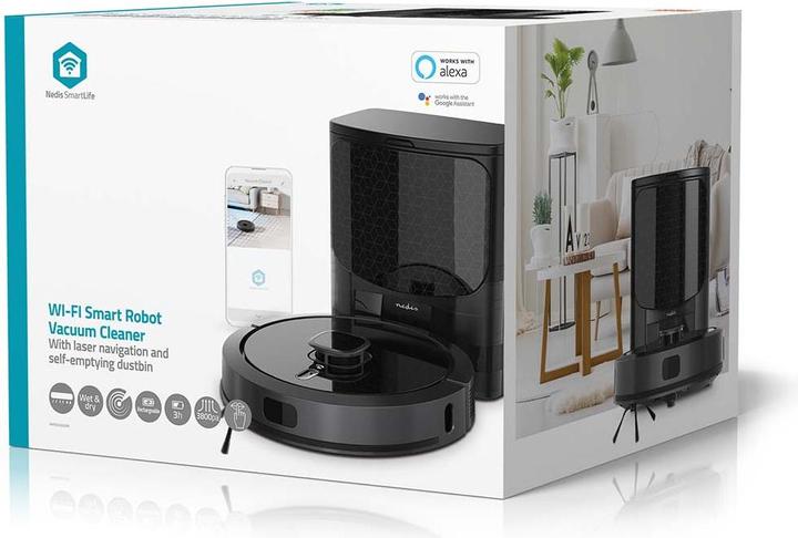 Productafbeelding Nedis SmartLife Robotstofzuiger Lasernavigatie | Wi-Fi | Capaciteit opvangbak: 0,6 l | Au (Stofzuigrobot)