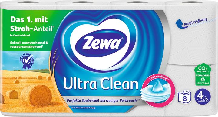 Immagine prodotto Zewa Carta igienica Ultra Clean 4 veli 8 rotoli (8 x)
