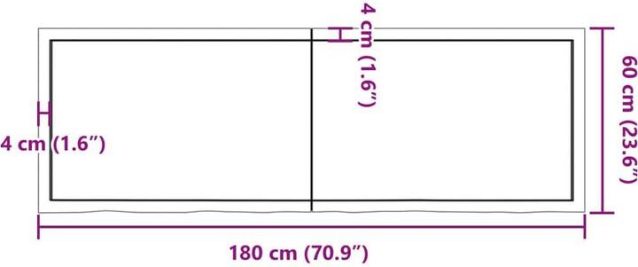 Image du produit VidaXL Emerald (180 x 6 x 60 cm)
