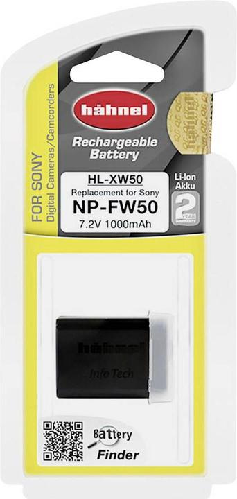 Image du produit Hähnel Batterie de remplacement HL-XW50, pour So NP-FW50 (Batterie de l'appareil photo)