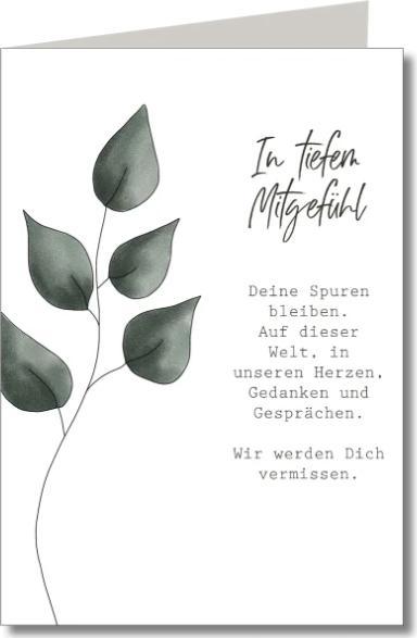 Actual product image Keitcards A mourning card with deepest sympathy (1 pcs.)