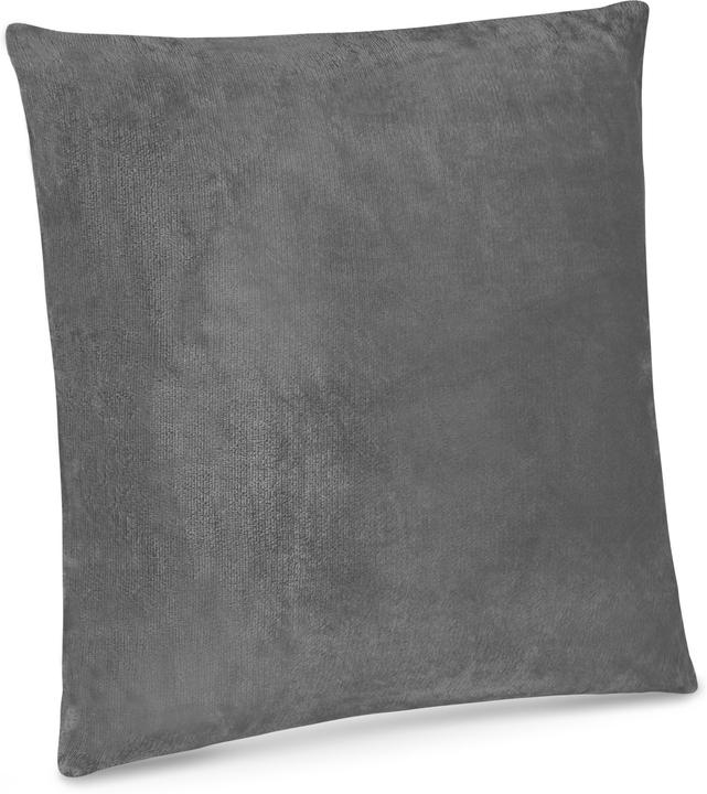 Produktbild Aspero 2 Kissenbezüge „Vora“ Anthrazit (60 x 60 cm)