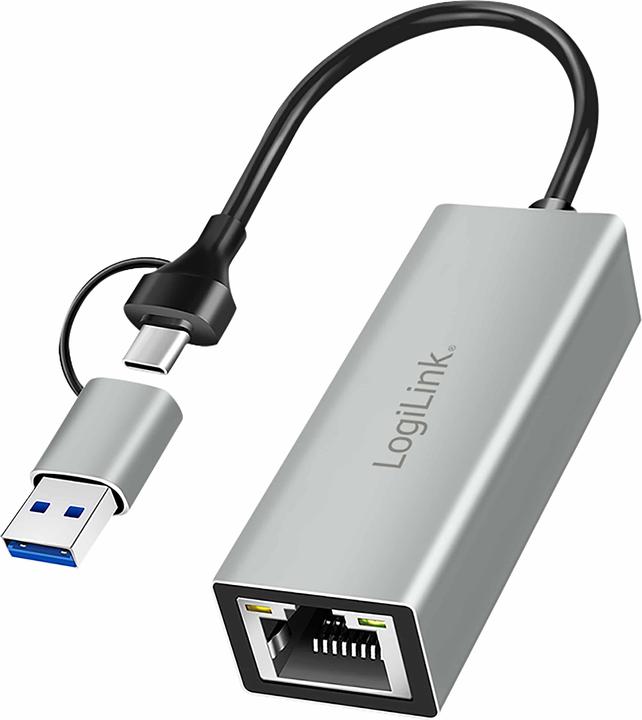 LogiLink UA0238B (USB-C, USB, RJ45 Gigabit Ethernet (1x))