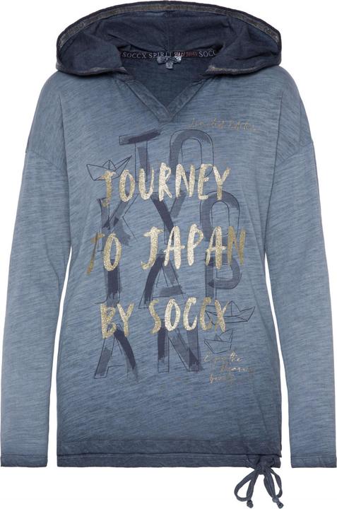 Soccx Langarmshirt Konnichiwa Longsleeve mit Kapuze