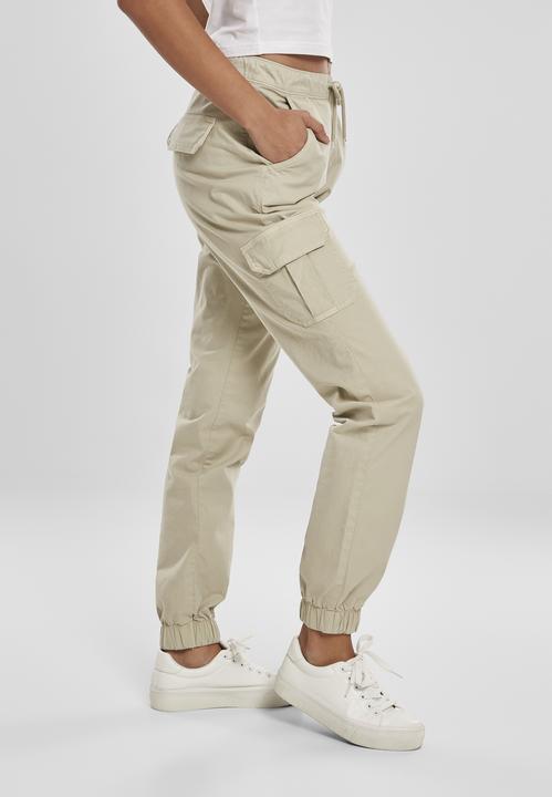Actual product image Urban Classics Ladies High Waist Cargo Jogging Pants (L)
