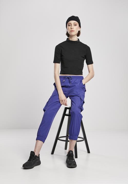 Image du produit Urban Classics Ladies High Waist Crinkle Nylon Cargo Pants (XS)