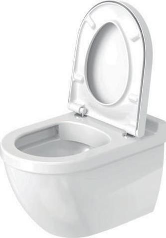 Produktbild Duravit Wand-WC STARCK 3 RIMLESS tief, 360x540mm weiss WG
