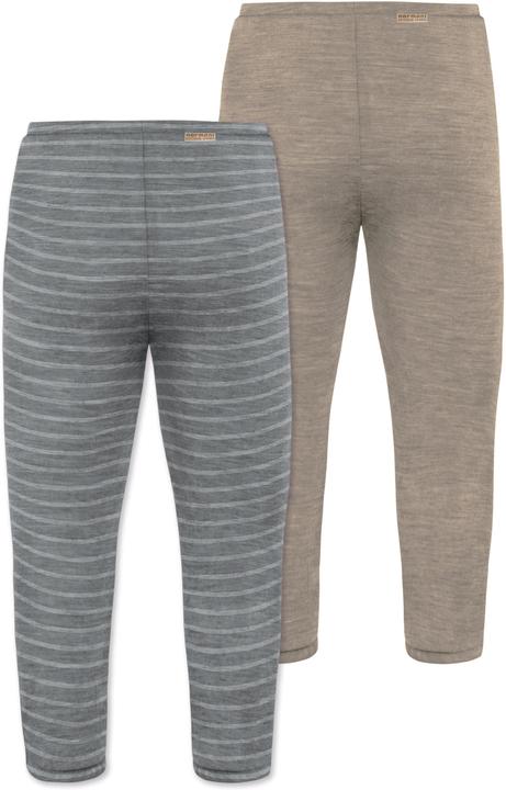 Actual product image Normani 2-pack baby merino pants with feet - 9539 (68)