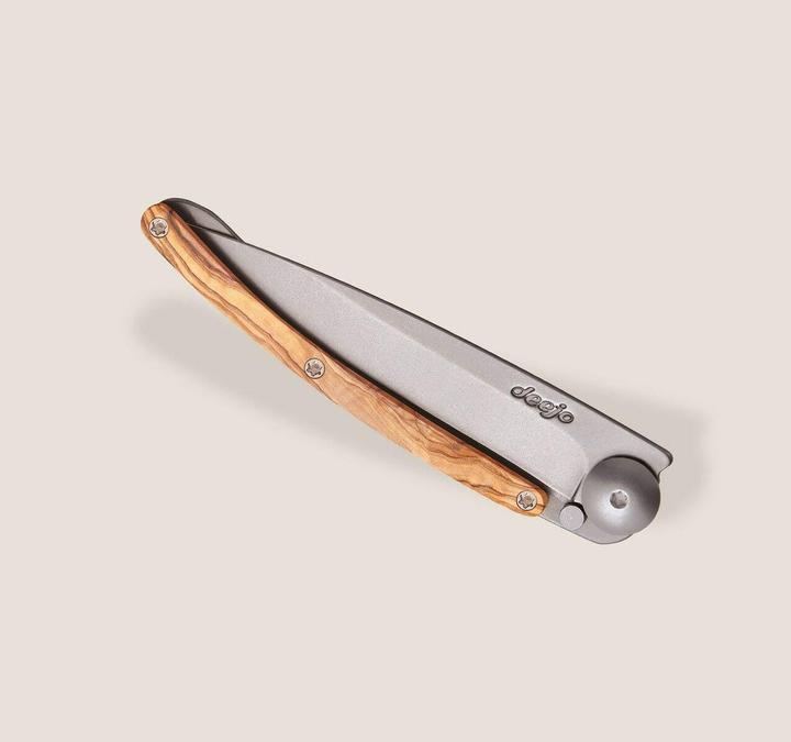 Image du produit Deejo Couteau de poche en bois d'olivier 27g (8 cm)