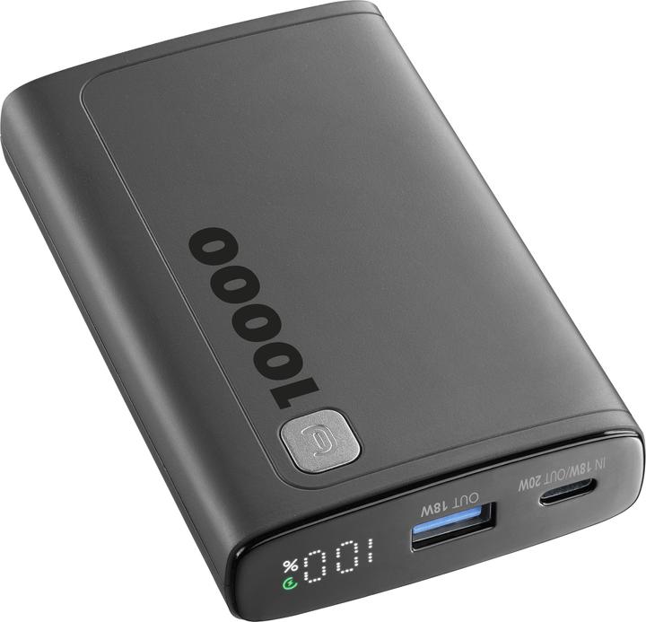 Produktbild Cellularline CELLULAR L& CLL PB DISPLAY 10000 BK (10000 mAh, 20 W)
