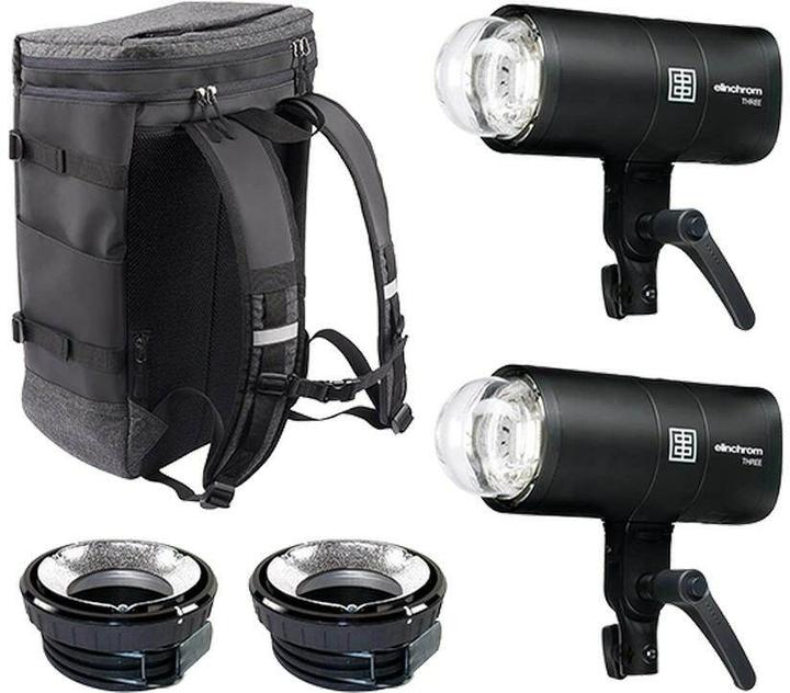 Image du produit Elinchrom Kit double de caméra flash Three Off (261 W, Set)
