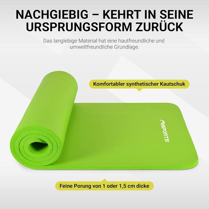 Produktbild Msports Gymnastik- und Yogamatte (15 mm)