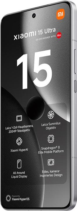 Actual product image Xiaomi 15 Ultra + Electric Scooter 4 Pro Plus CH-Edition Launch Bundle (1000 GB, Silver Chrome, 6.73", Dual SIM, 50 Mpx, 5G)
