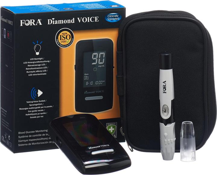Actual product image Fora Diamond VOICE mit Sprachführung FR/EN mmol/L (Glucose monitors)