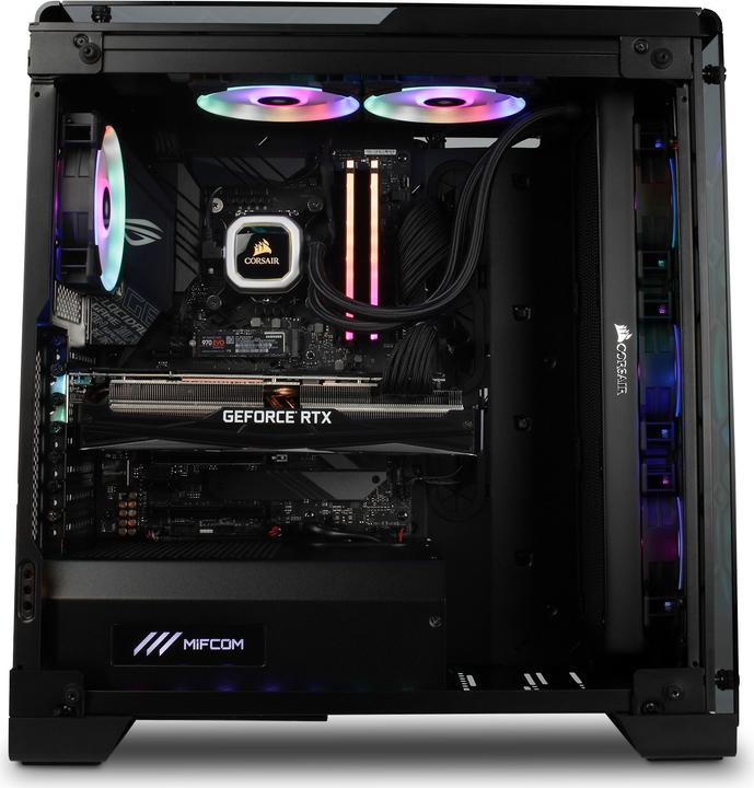 Actual product image Mifcom SPECTRUM RTX2080Ti Core i9 Ultimate (Intel Core i9-9900K, 32 GB, 1000 GB, GeForce RTX 2080 Ti)