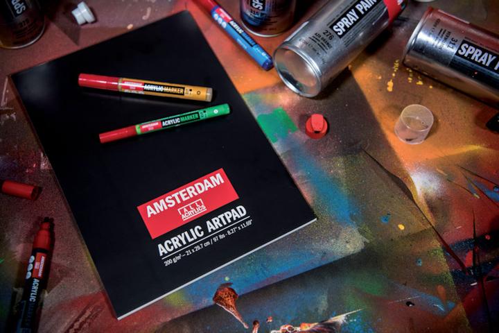 Image du produit Amsterdam Peinture en spray (Jaune primaire, 400 ml)