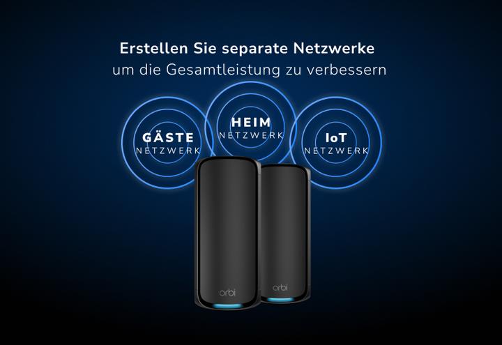 Produktbild Netgear Orbi 970 Series Quad-Band WiFi 7 Mesh System - 2 Pack