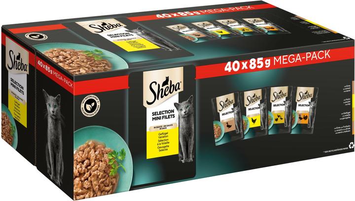 Produktbild Sheba Selection in Sauce (Adult, 40 Stk., 3400 g)