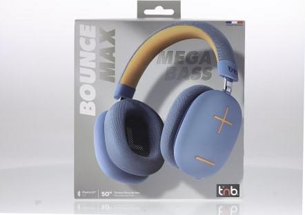 Immagine prodotto T'nB TNB Casco bluetooth Bounce Bleu (ANC, 50 h, Cablato, Senza fili)