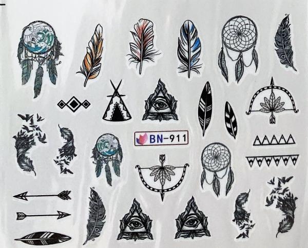 Nagellack24 Nail Art Sticker Wassertransfer 911 (Nagellacktrockner)