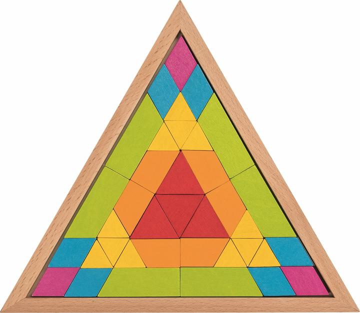 Produktbild Goki Legespiel Mosaik Dreieck (37 Teile)