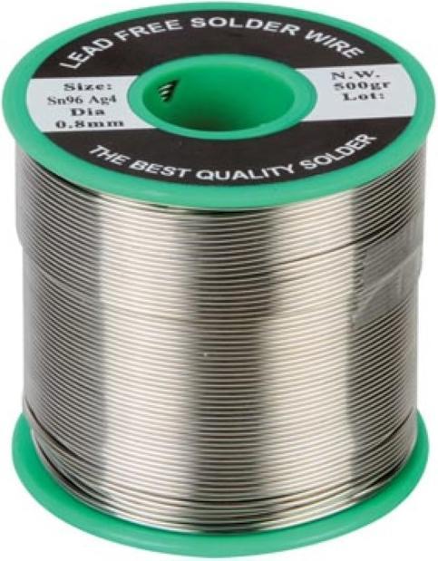 Immagine prodotto Velleman Saldatura senza piombo 96% Sn 4% Ag 0,8mm 500G (Scorta)