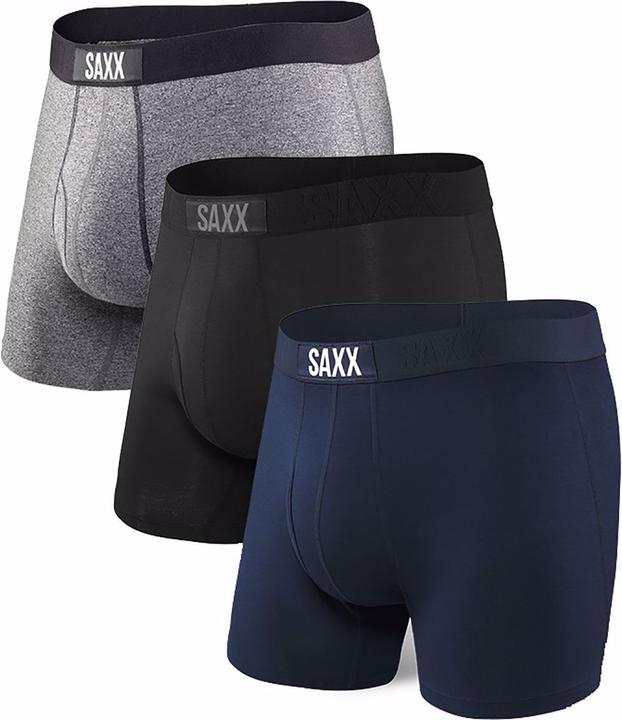 SAXX Underwear Ultra Boxer Brief Fly 3er Pack (S)
