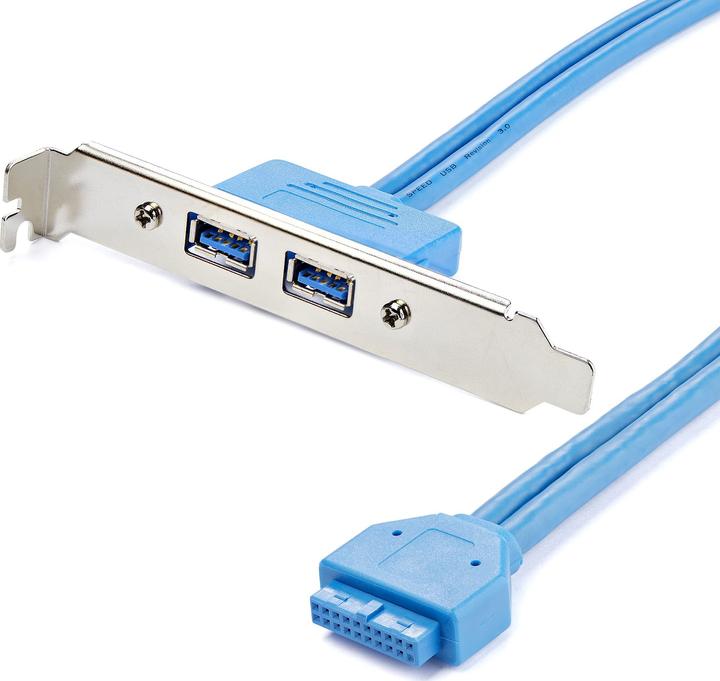 Image du produit StarTech Support 2 Port USB 3.0 A Femelle - Console USB 3 Pin Header Bracket