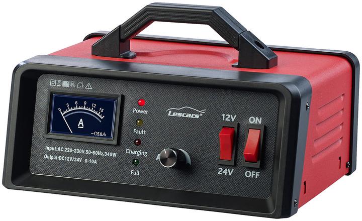 Produktbild Lescars Profi-Kfz-Batterieladegerät für Pkw & Lkw (24V, 12V, 15 A)