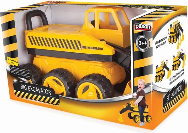 Actual product image Pilsan 06207 Large toy sitting excavator