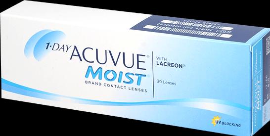 Actual product image Acuvue 1-Day Moist (30 Piece, Daily lens, Spherical)