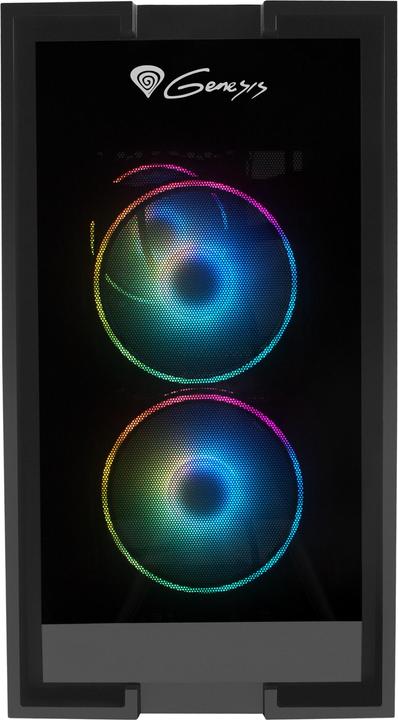 Productafbeelding Natec GENESIS Irid 353 ARGB - Micro Tower - PC - Acrylonitril Butadieen Styreen (ABS) - S (ATX, Mini-ATX)